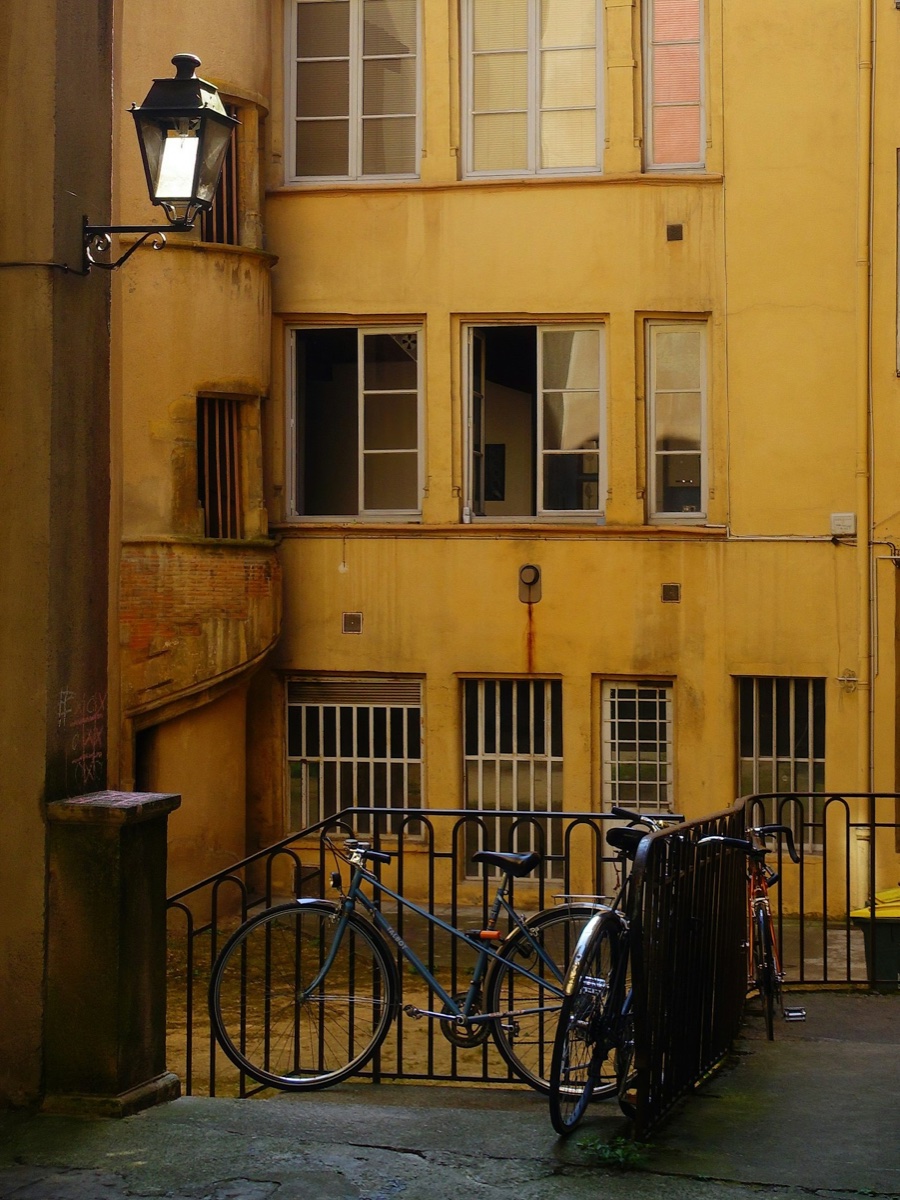 Cycliste à Lyon