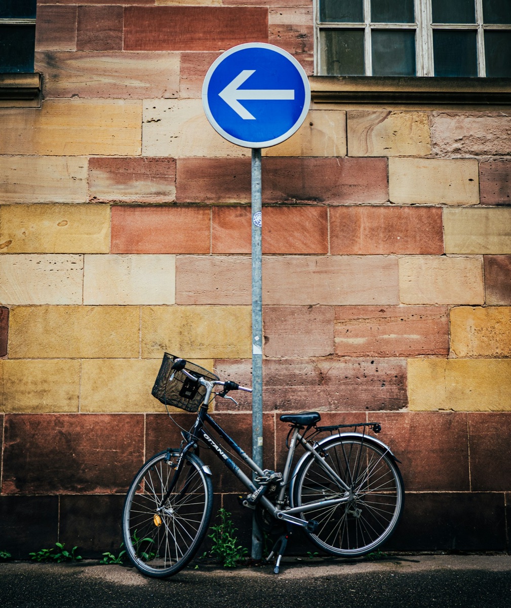 Cycliste à Strasbourg