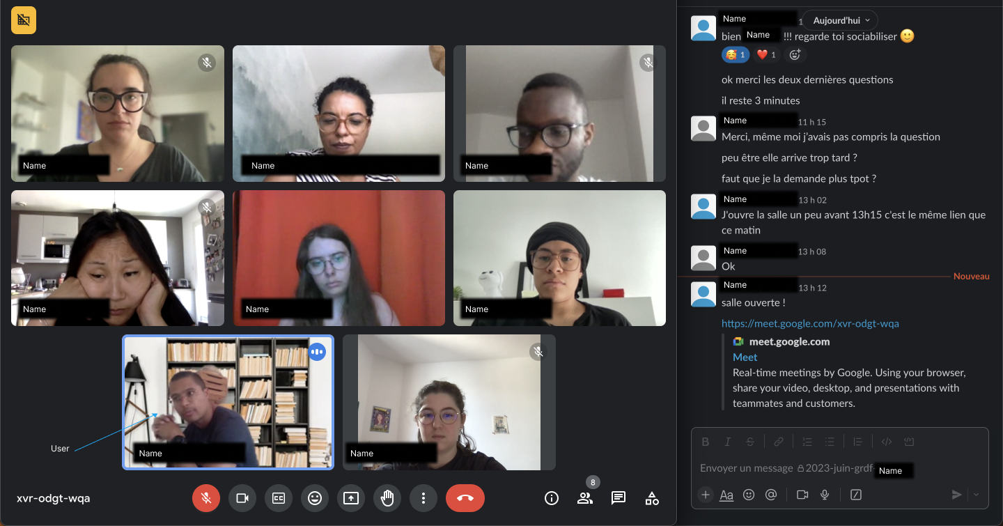 Usability testing session with GRDF biomethane specialist testing the prototype