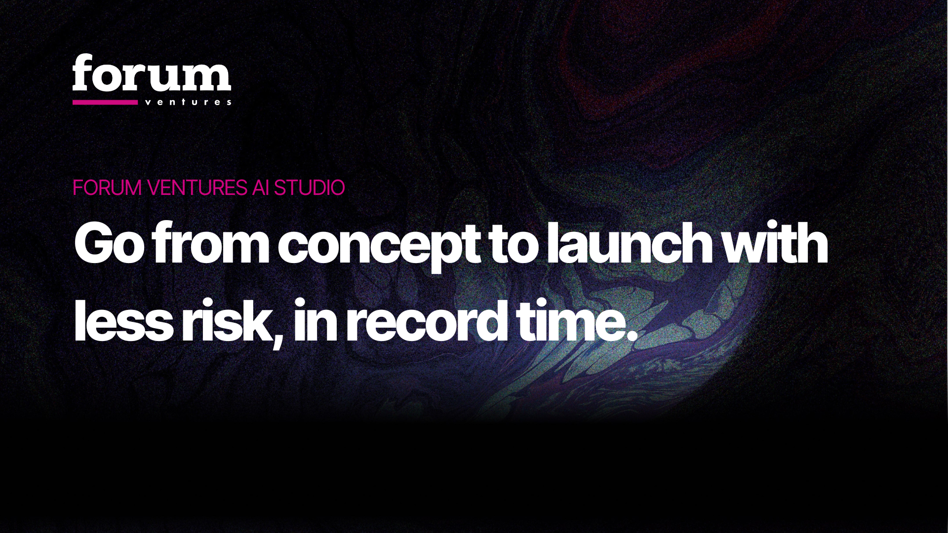 AI Venture Studio for Startups - Forum Ventures