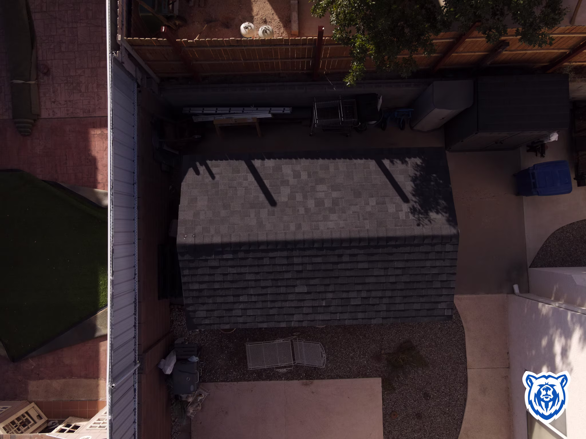 Onyx Black shingle roof replacement in west side Albuquerque, NM