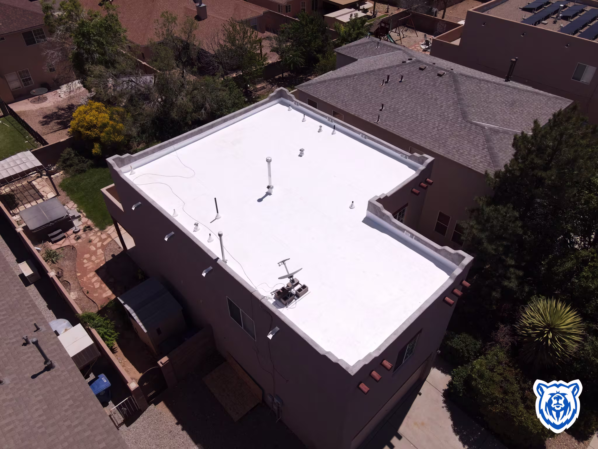 Flat roof replacement with new TPO in west side Albuquerque, NM