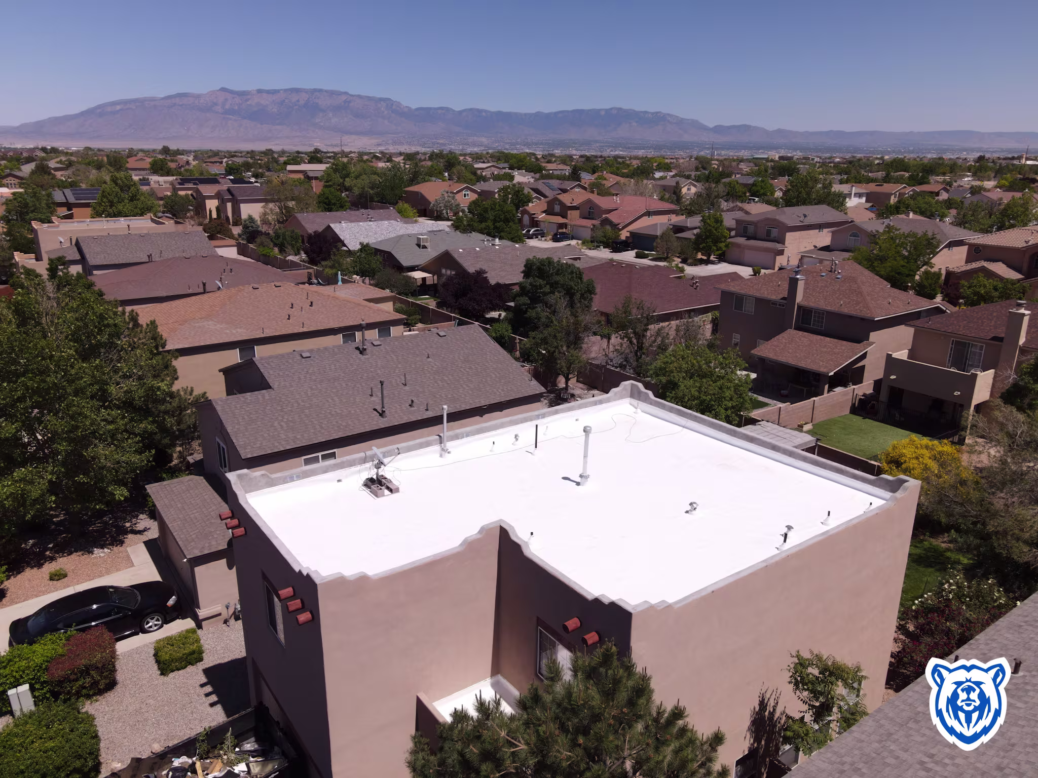 Flat roof replacement with new TPO in west side Albuquerque, NM