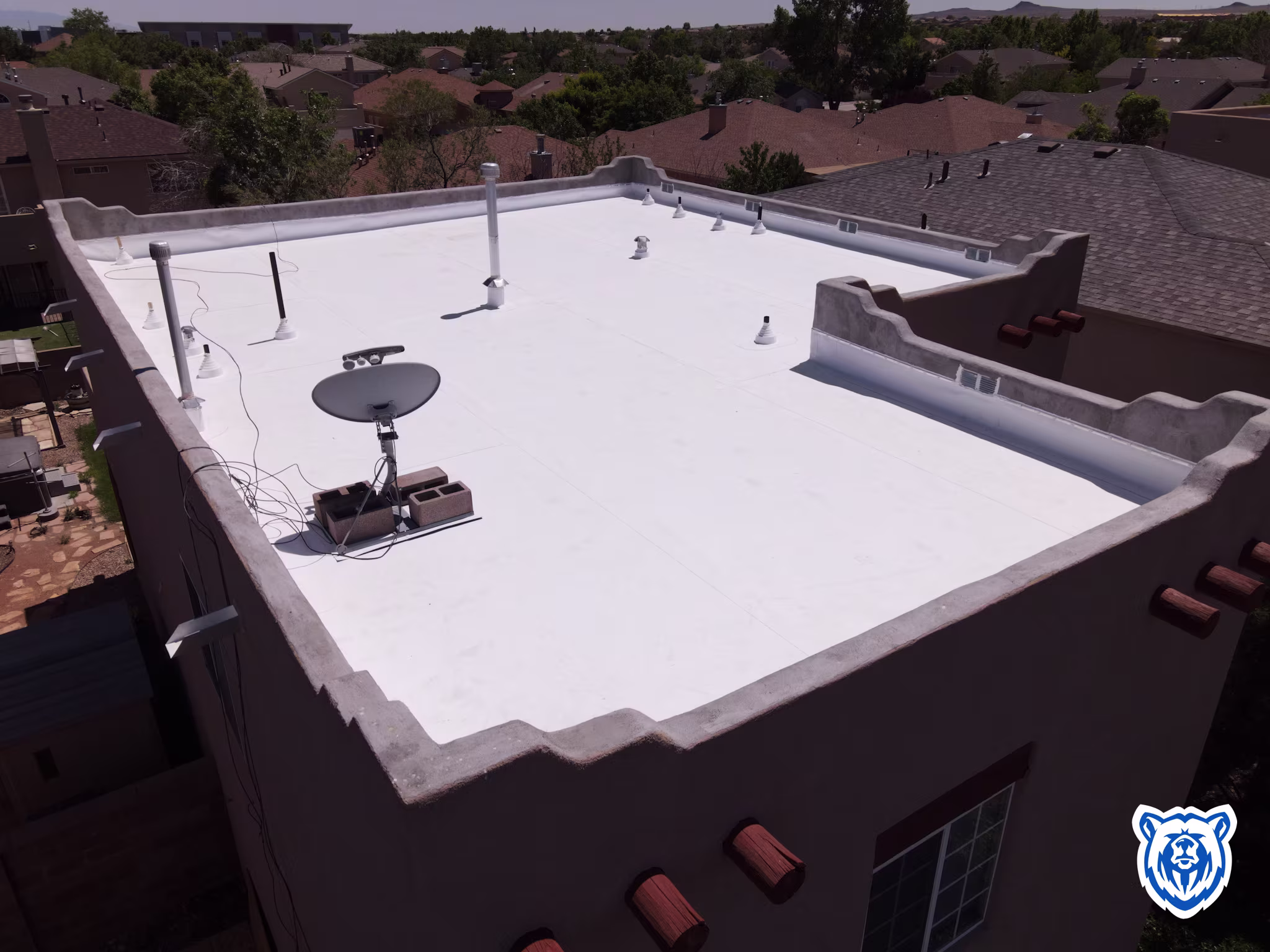 Flat roof replacement with new TPO in west side Albuquerque, NM