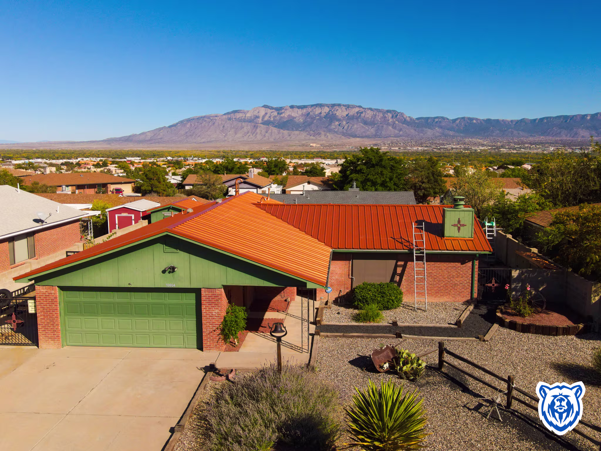 new copper metal panel installation in northwest Albuquerque, NM