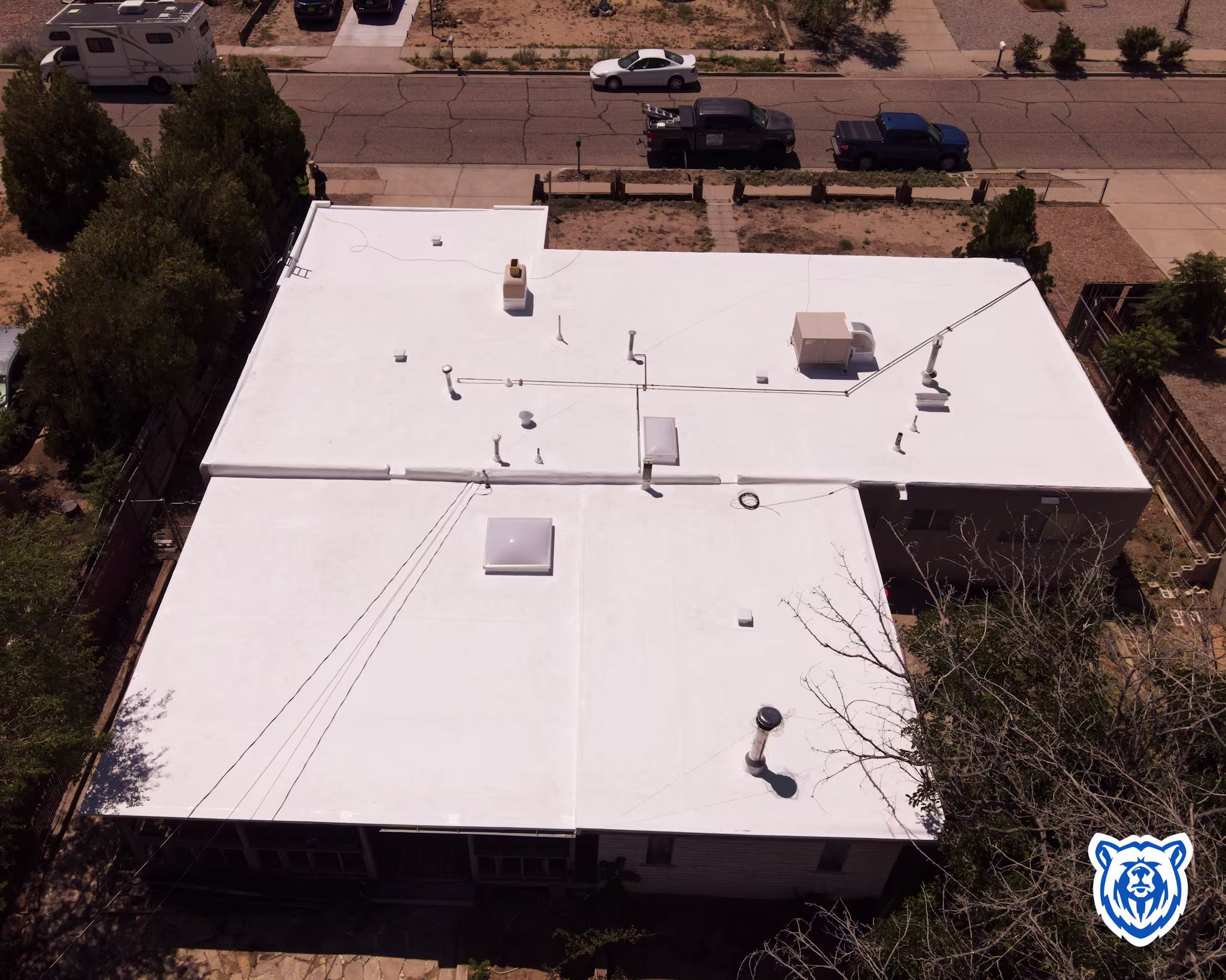 white TPO installation in northwest Albuquerque, NM