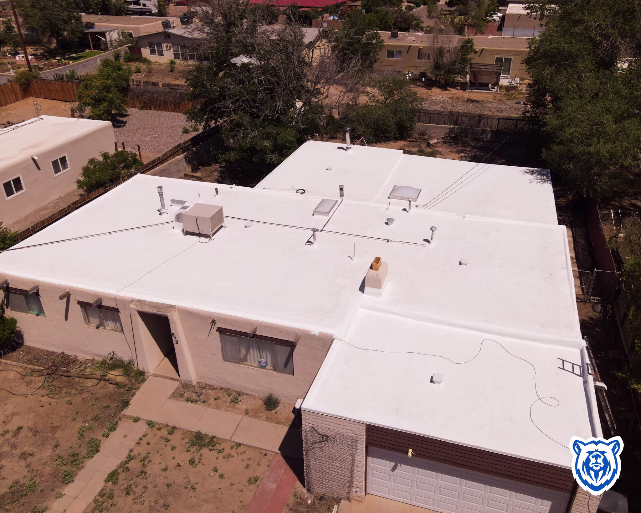 white TPO installation in northwest Albuquerque, NM
