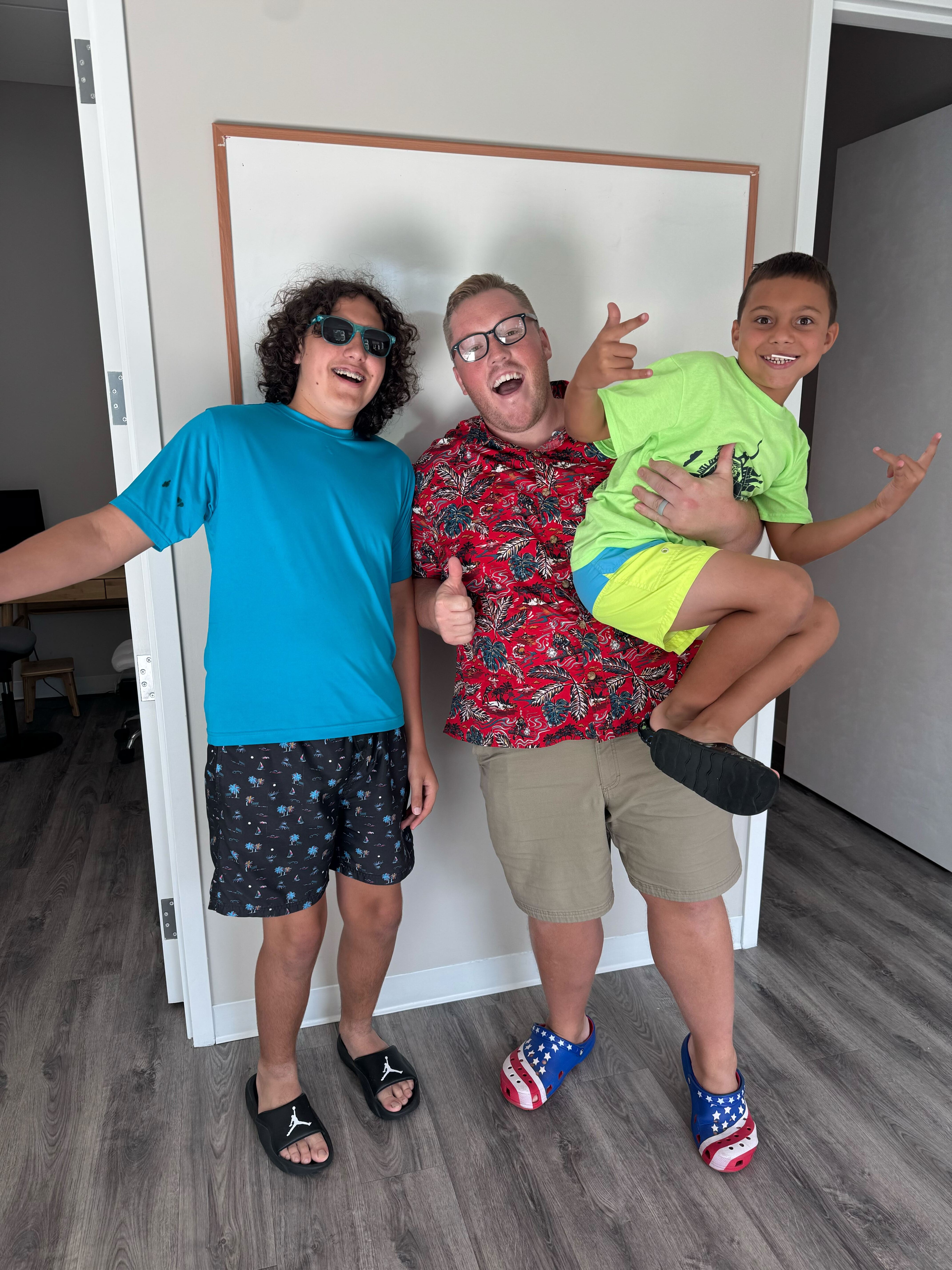 Pediatric chiropractor helping a child improve balance and coordination through nervous system-based care