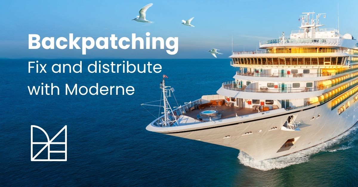 Backpatching with Moderne
