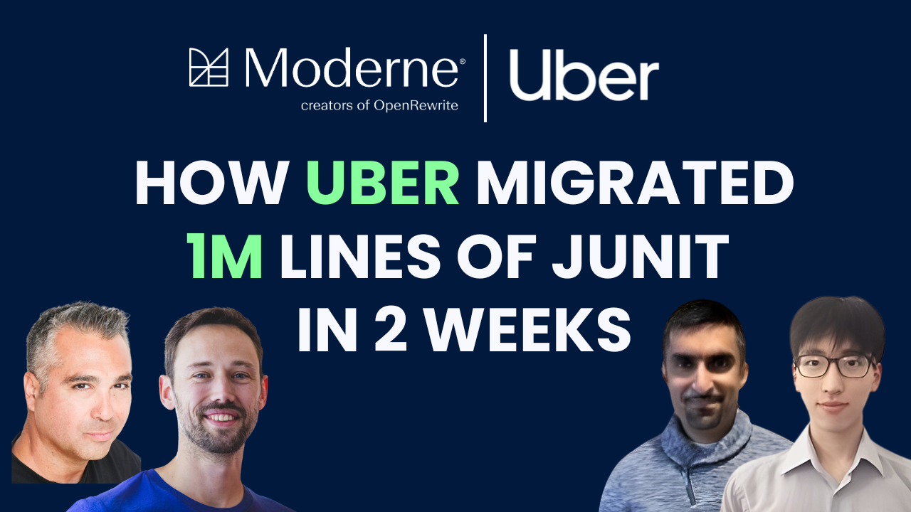 How Uber Migrated 1M Lines of JUnit in 2 Weeks
