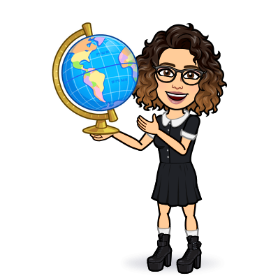 Teacher holding a globe