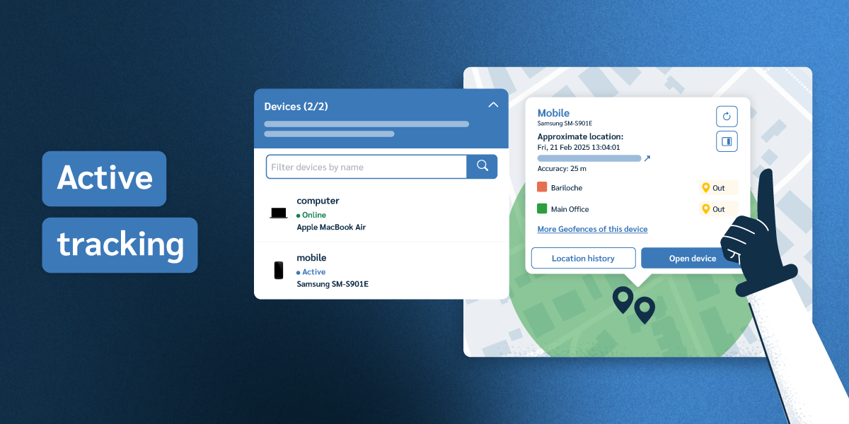 Active device tracking