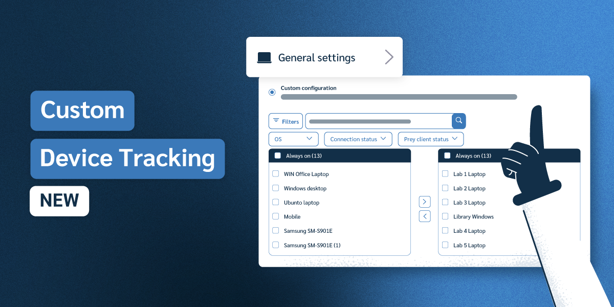Customizable Device Tracking setting