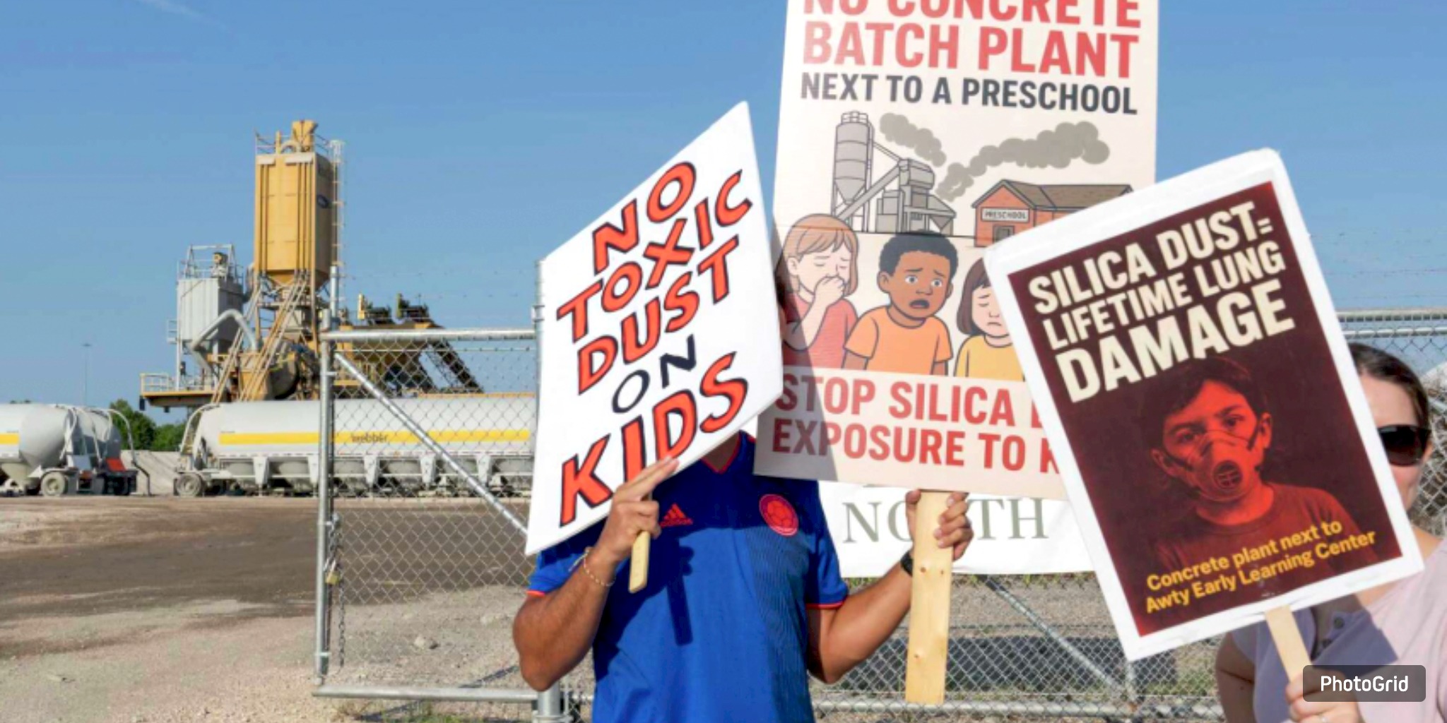 Houston Parents Protest Concrete Plant Near Awty School, Cite Dust and Health Risks
