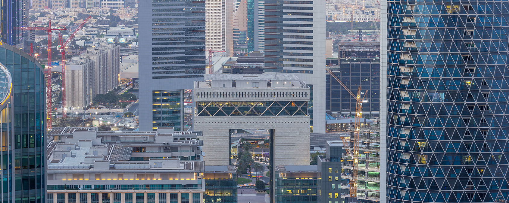 Dubai International Financial Centre (DIFC) business district, illustrating the 2026 Prescribed Company reforms for SPV structuring.