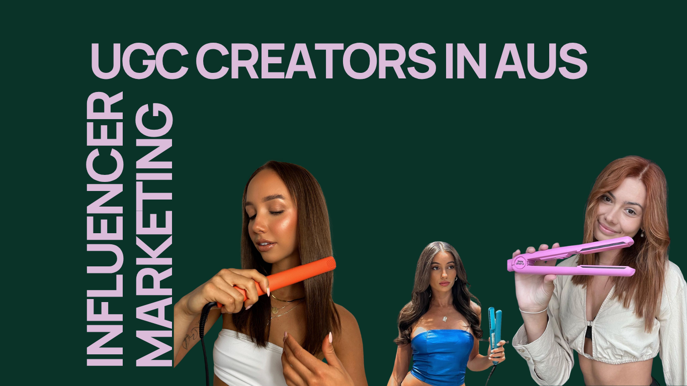 UGC creators in Australia, showcasing content for haircare brand