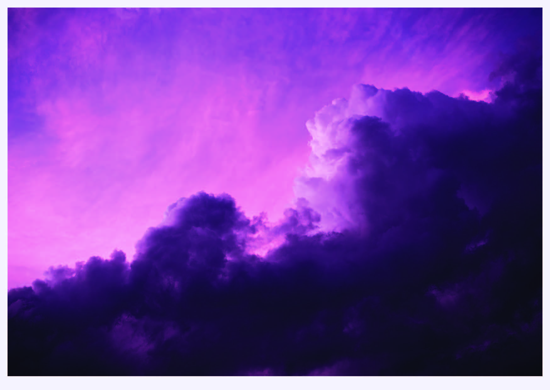 Pinke Wolken