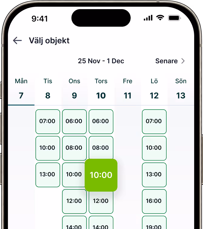 Boka tvättstugan i Eliot Alpha boendeapp