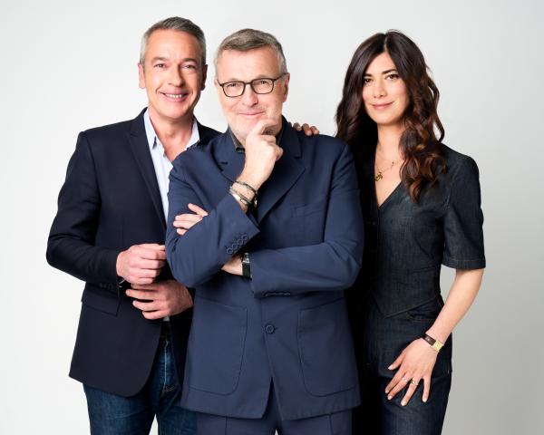 MATTHIEU CROISSANDEAU, AVA DJAMSHIDI ET LAURENT RUQUIER