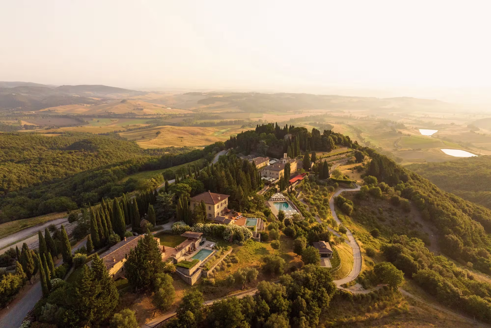 Castiglion del Bosco wedding private celebration and c suite retreat venue in Itlay. Golborne luxury wedding and event planners can assist with planning, designing and delivering events at this incredible venue. 