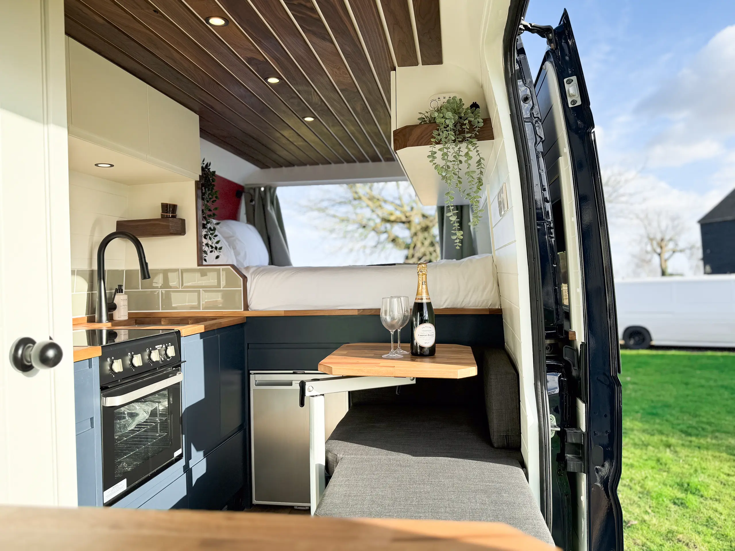 An interior view of Vanlife Conversion's Kunu model