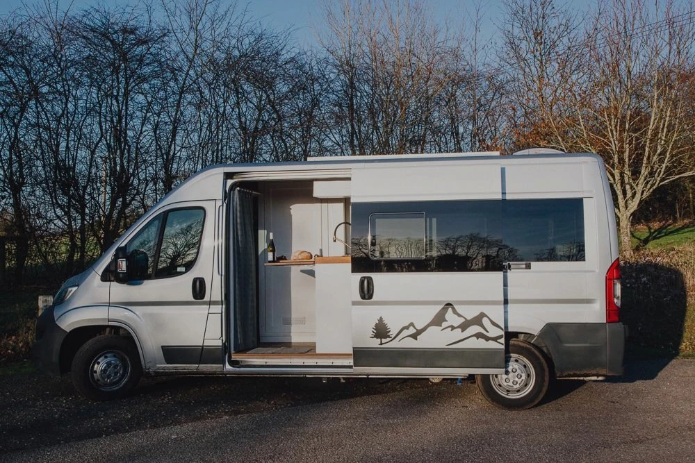 Campervan on the road