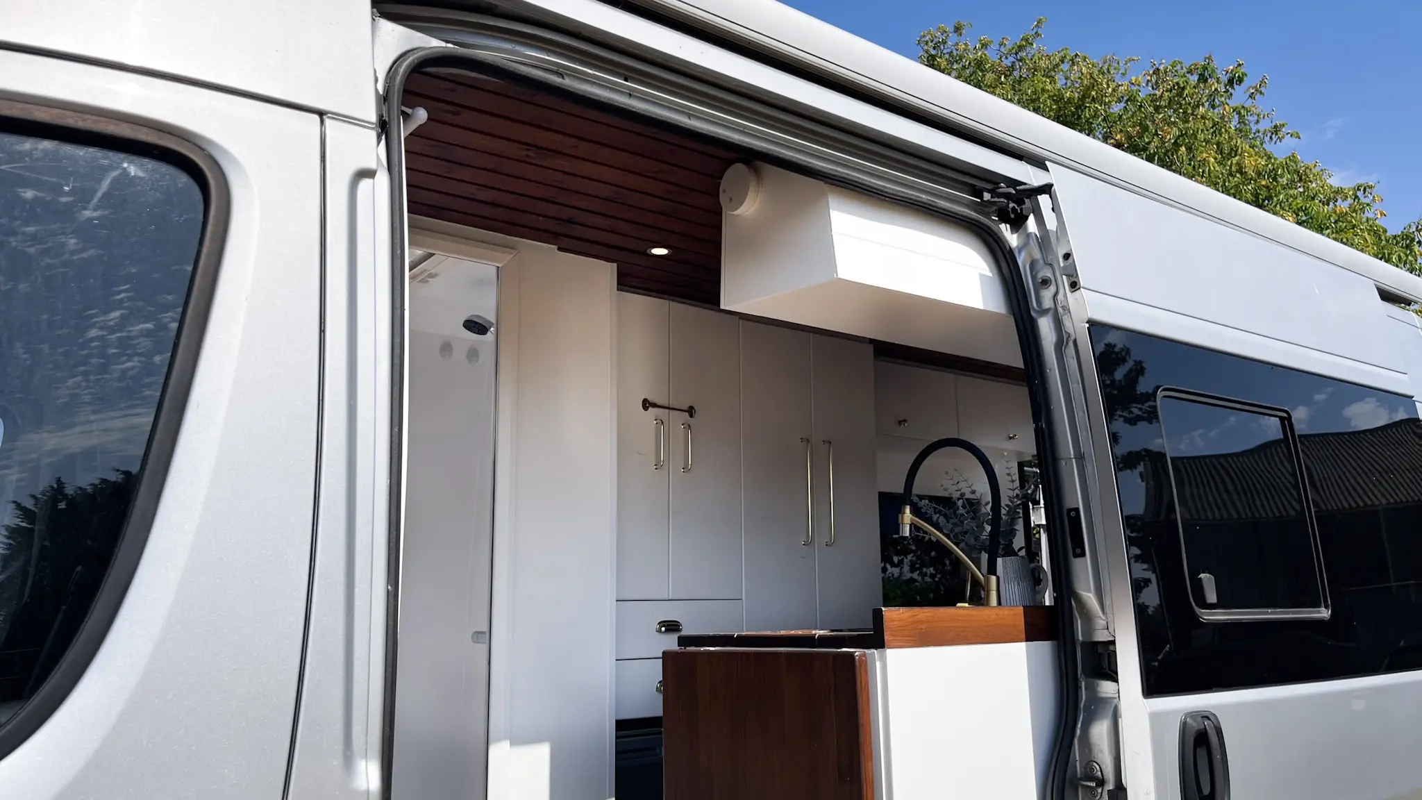 shower in van