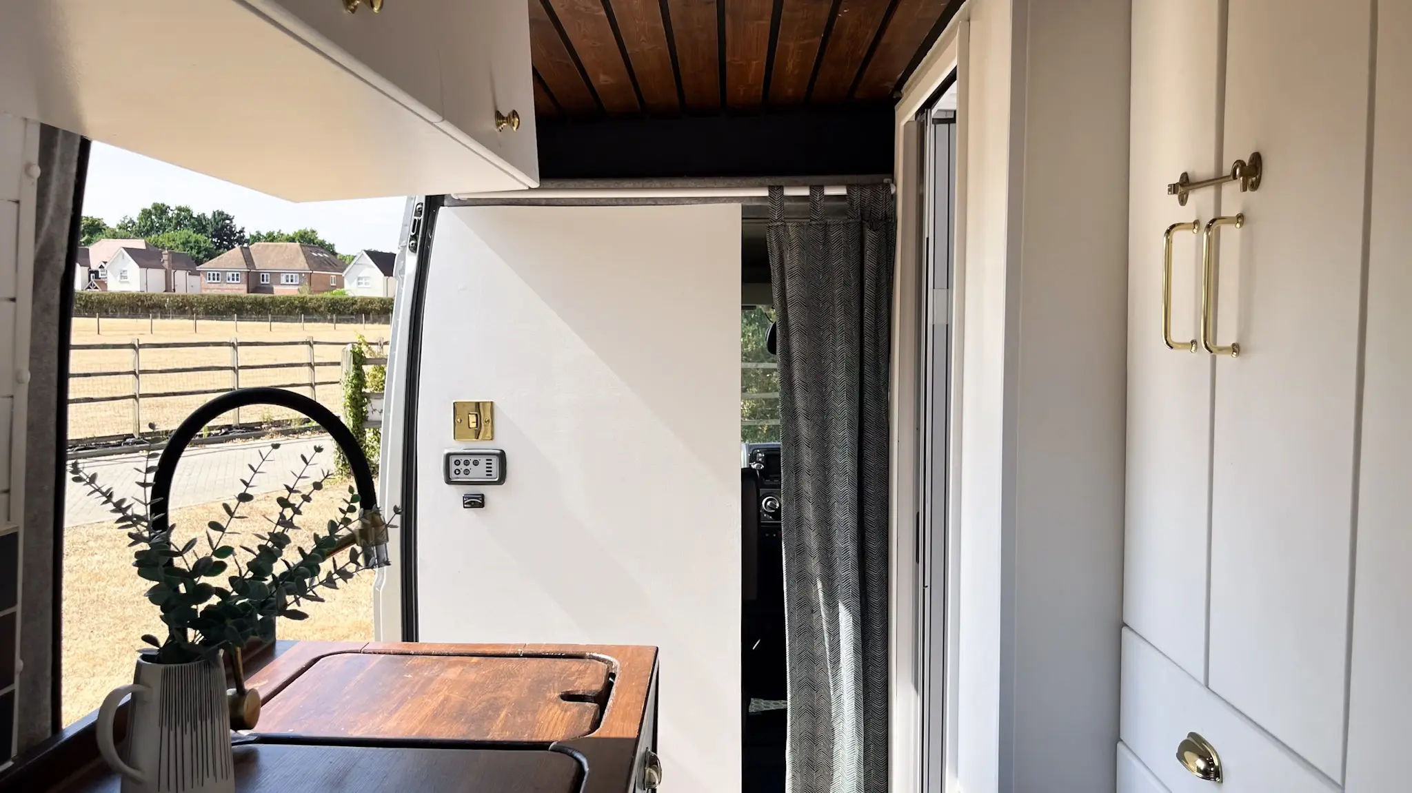 Kitchen in van