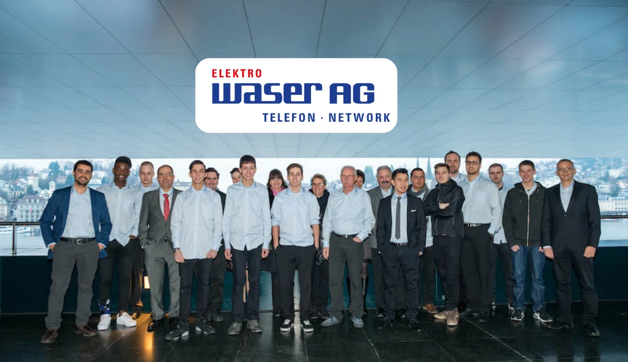 Team der Elektro Waser AG mit Benetics AI
