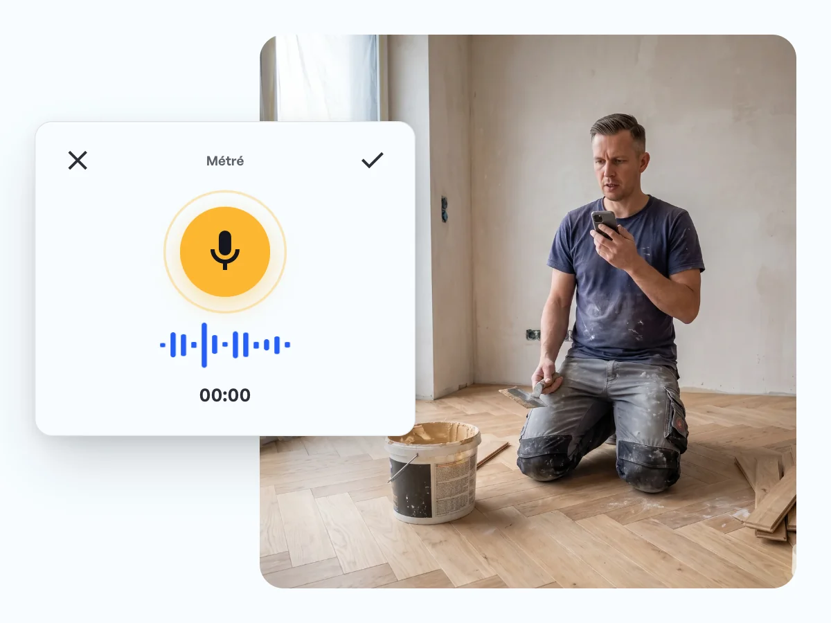 Application de métré bâtiment : le métré directement sur le chantier.