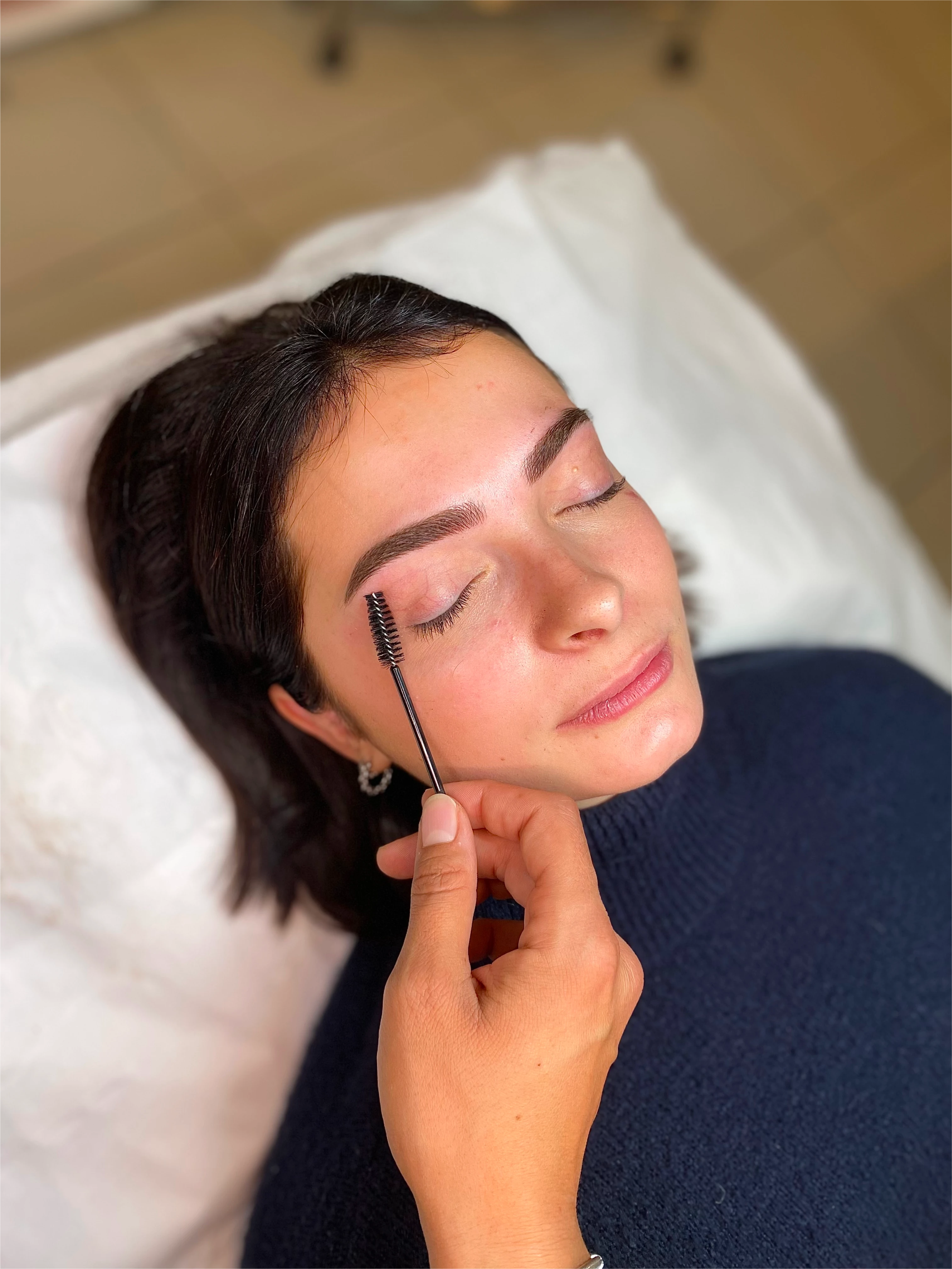 photo d'une modele pour une prestation de microblading