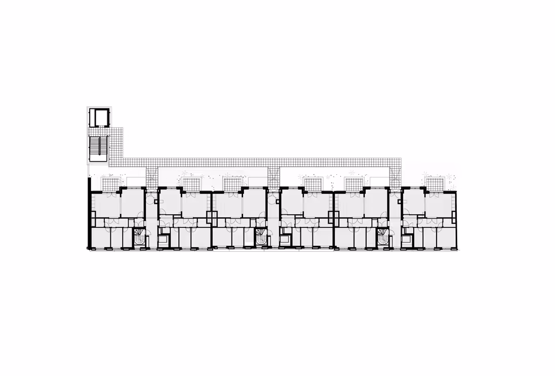 plan 1e verdieping (boven supermarkt)