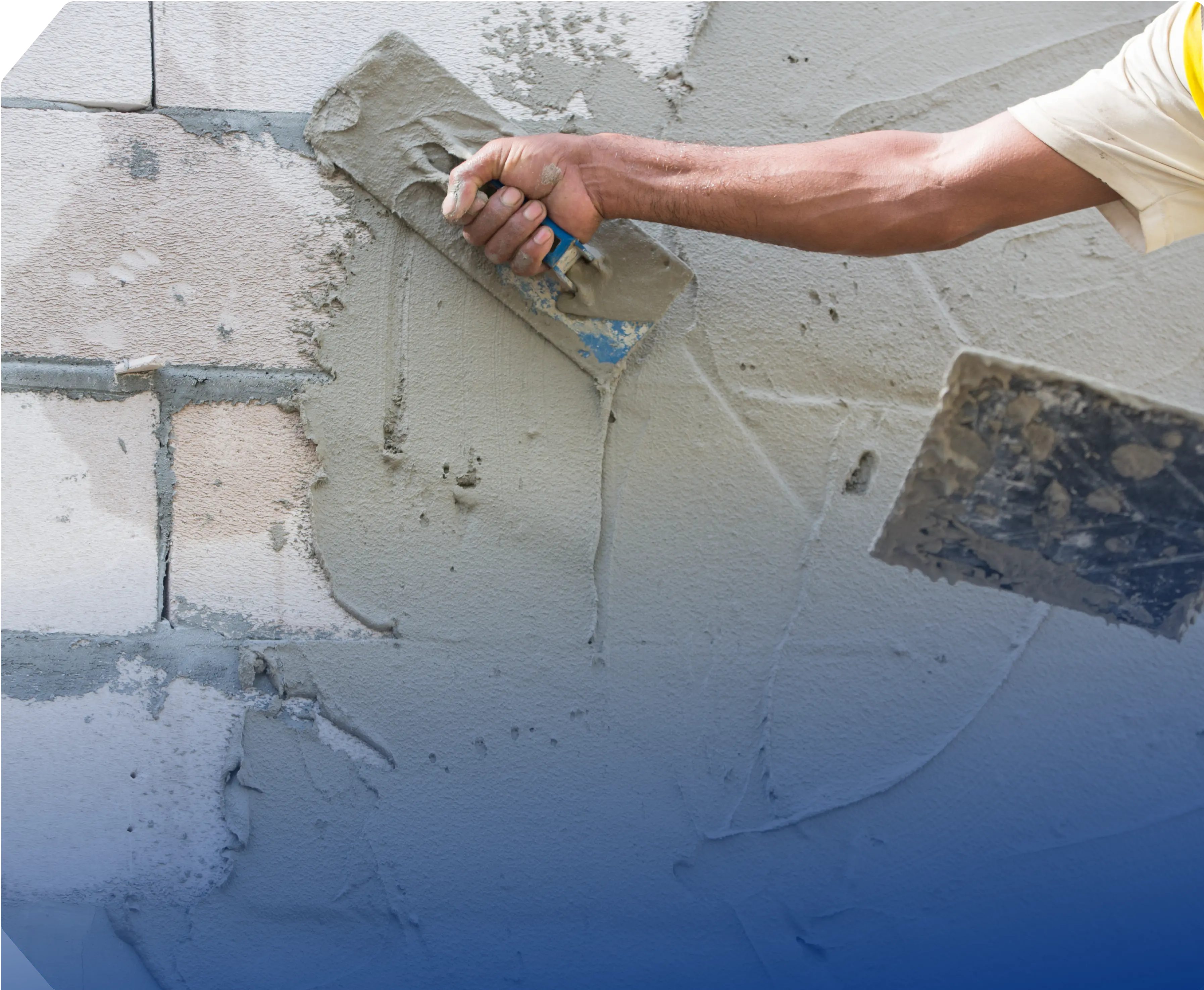 a man painting a wall