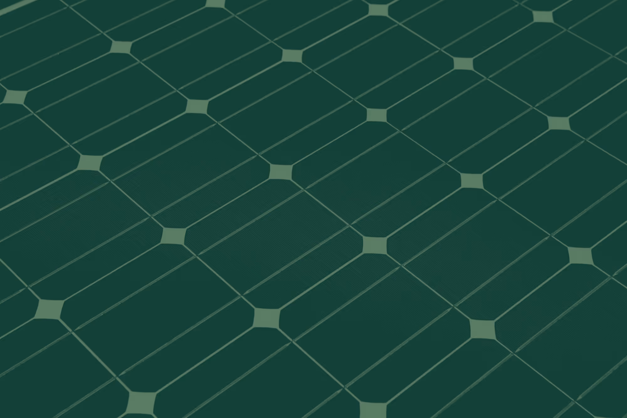 Nahaufnahme eines Solarmoduls. Über dem Bild liegt ein grüner Farbfilter.
