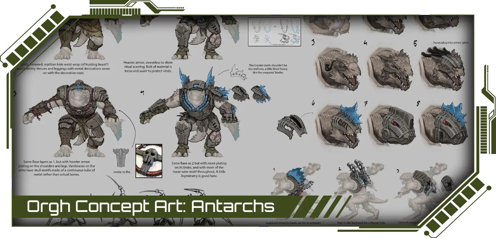 The third episode of the Orgh concept art series, Antarchs, has been released; click to view it.