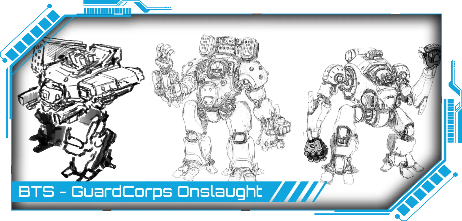 The twelfth episode of the Behind The Scenes series, featuring the concept art behind the GuardCorps Onslaught; click here to view it.