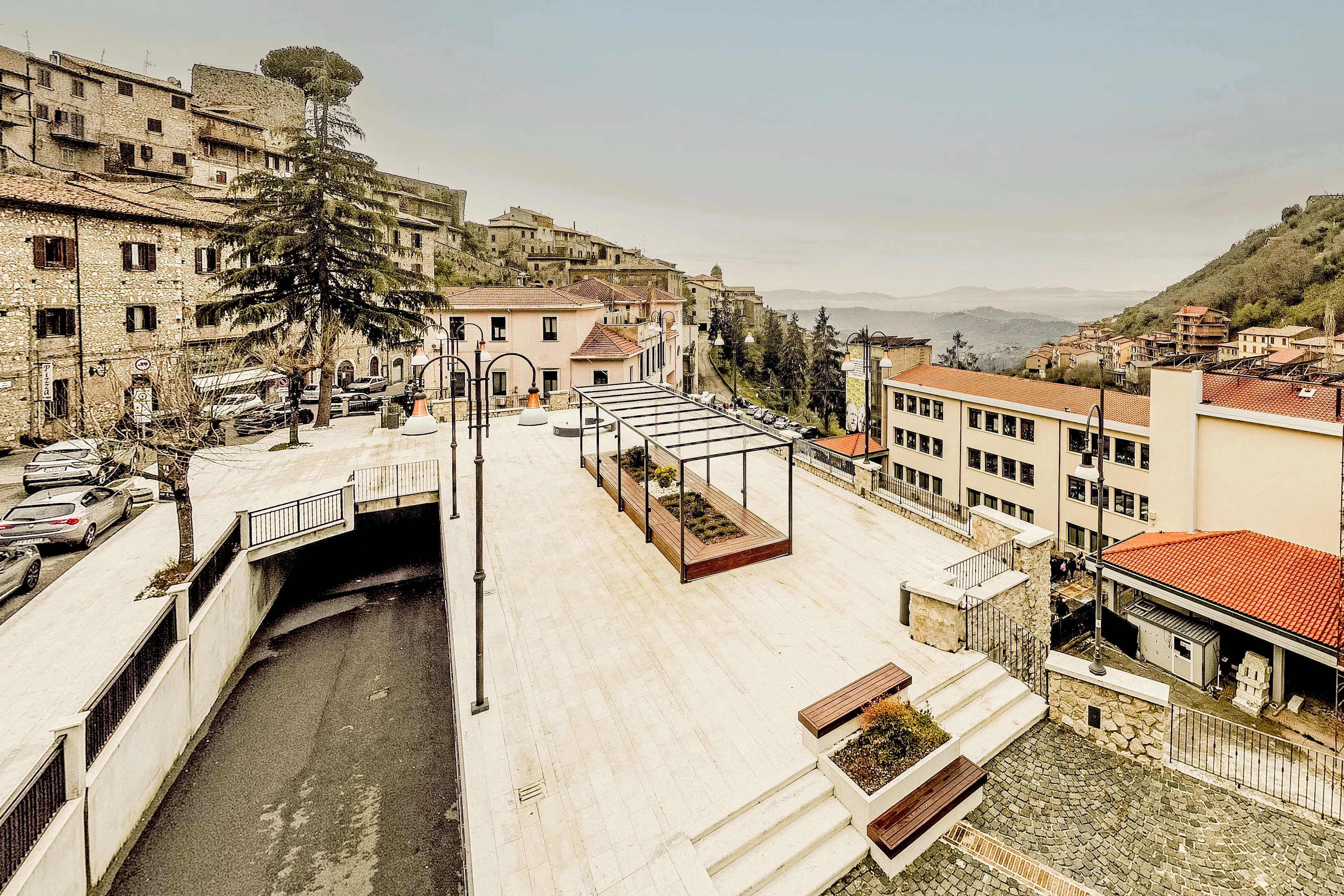 Horizontal shading system, Modulo vita | Pergola, Borgo di Piglio, 2023.