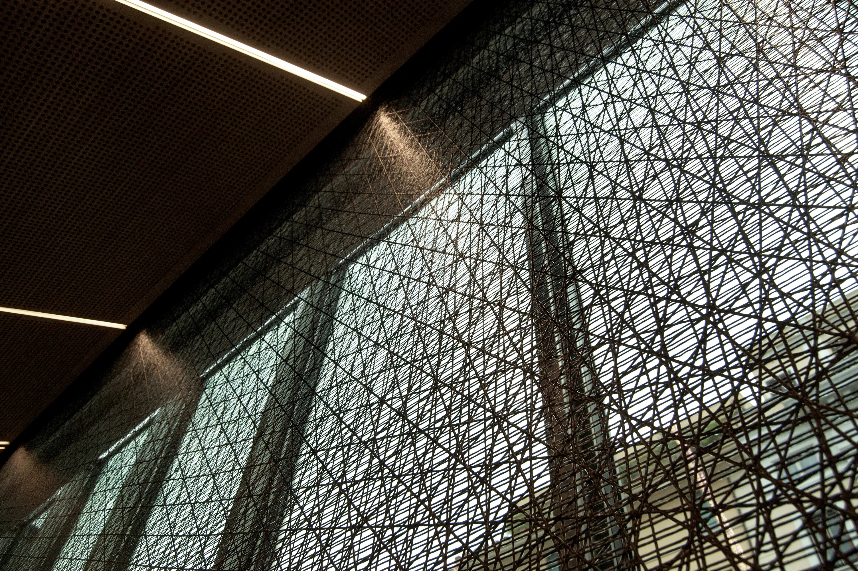 Vertical shading system, Ghella Conference Hall, Rome, 2018.