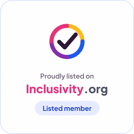 Inclusivity certified business badge