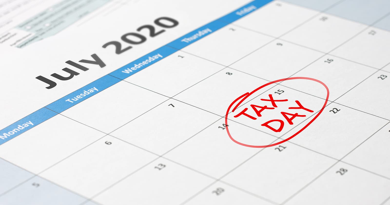 Illustration introducing seven common tax questions