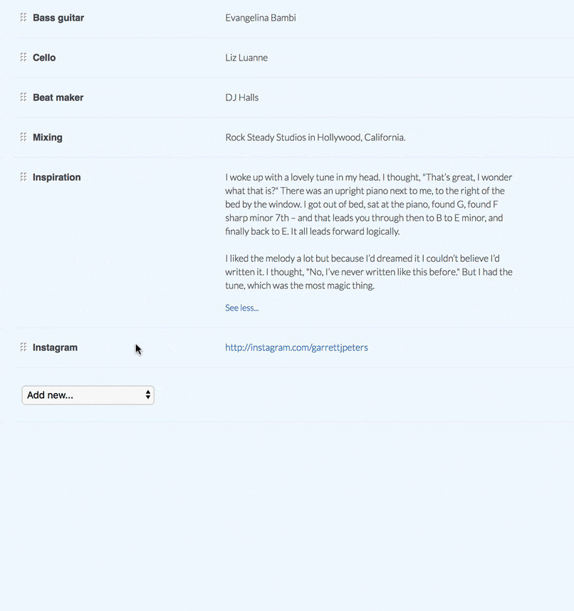 A cursor navigates across the DistroKid credits screen. It adds contributor and graphic design credits.