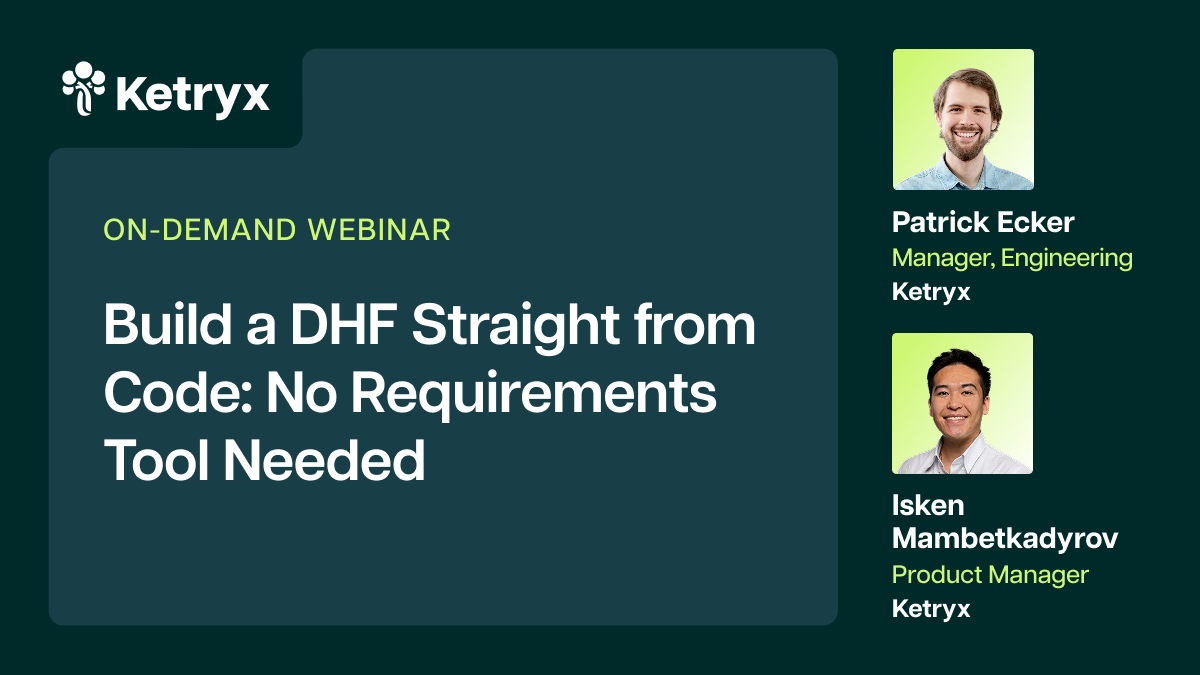 Build a DHF Straight from Code: No Requirements Tool Needed