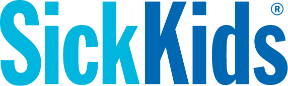 SickKids logo in blue text with registered trademark symbol.