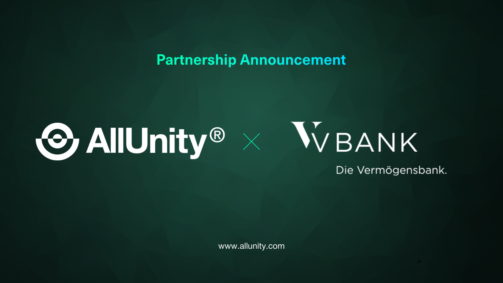 AllUnity und V-BANK schließen Partnerschaft für Stablecoin-Reserven