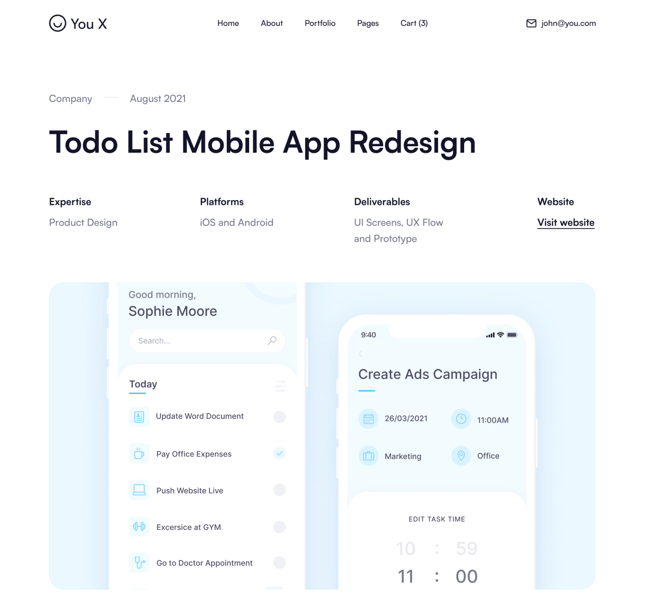 You X - Product Single page - Personal Brand Webflow Template
