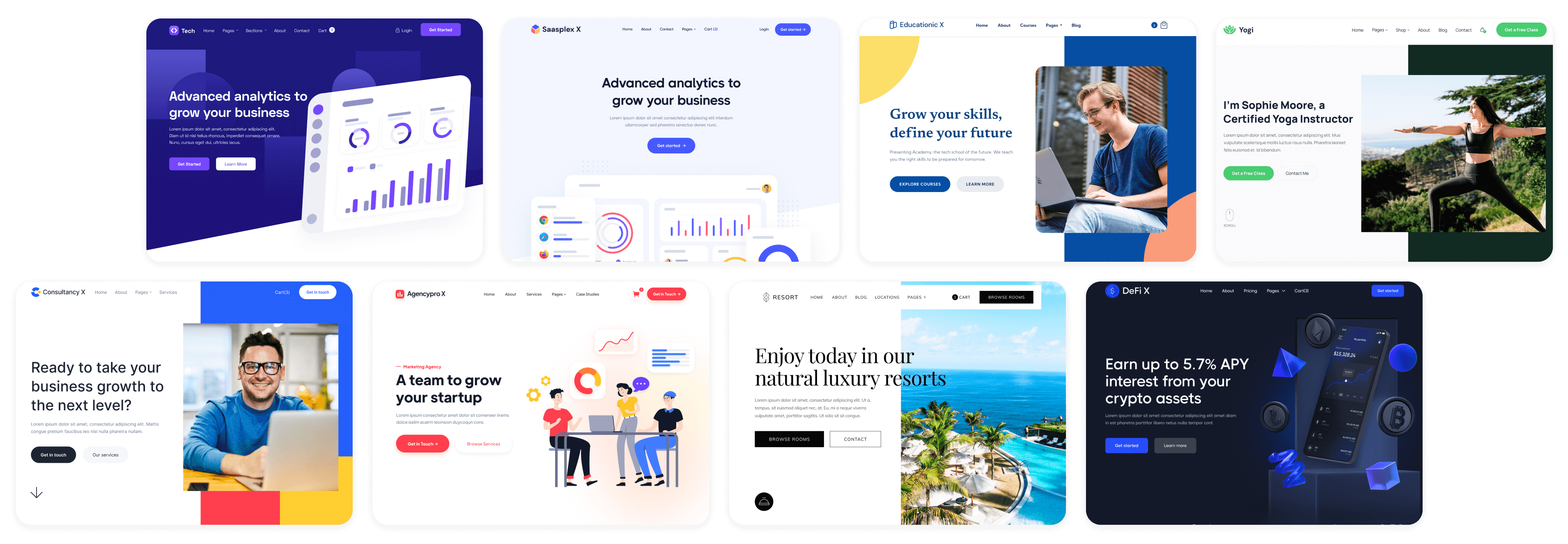 You X - Browse all Templates  - Personal Brand Webflow Template