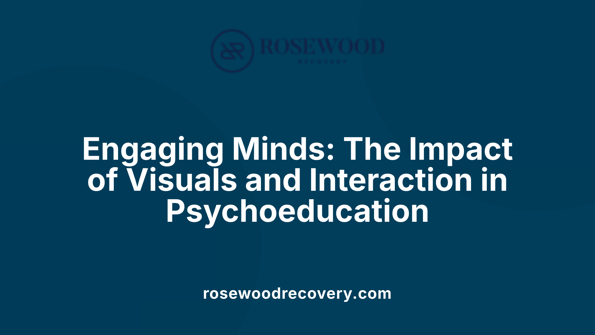 Engaging Minds: The Impact of Visuals and Interaction in Psychoeducation