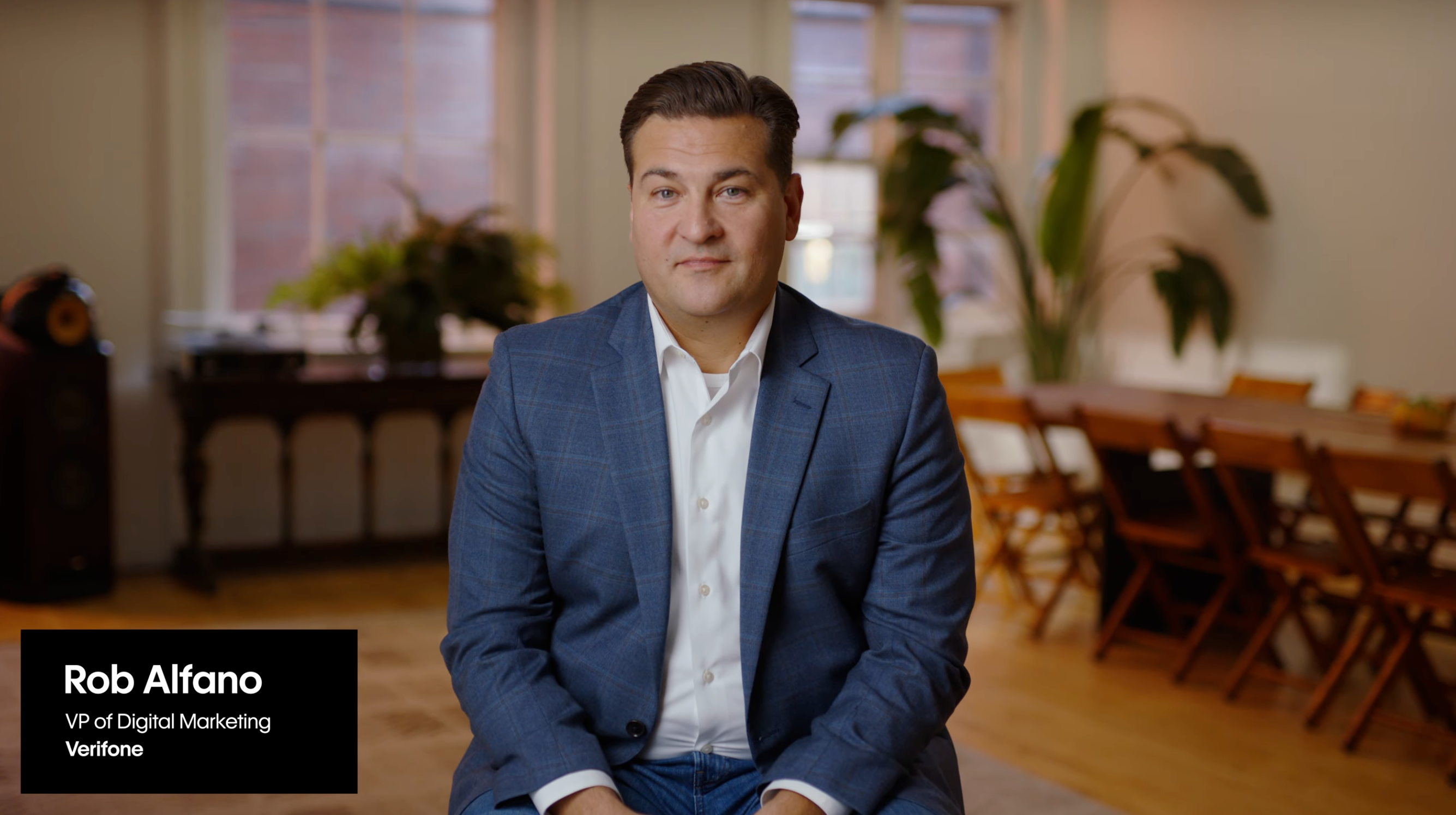 webflow customer testimonial video - Verifone