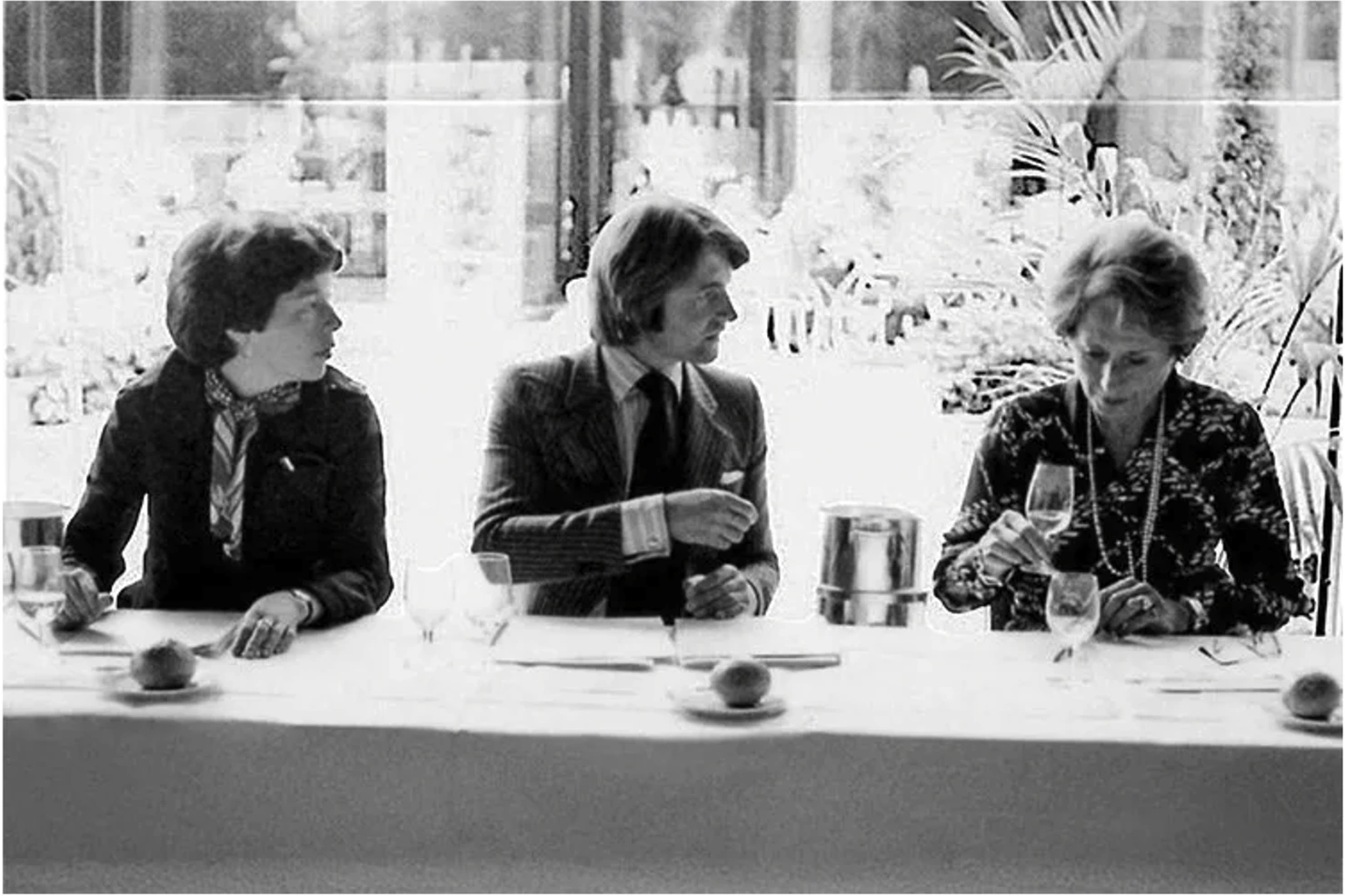 French wine judges conducting the blind tasting at the 1976 Judgment of Paris, organized by Steven Spurrier.
