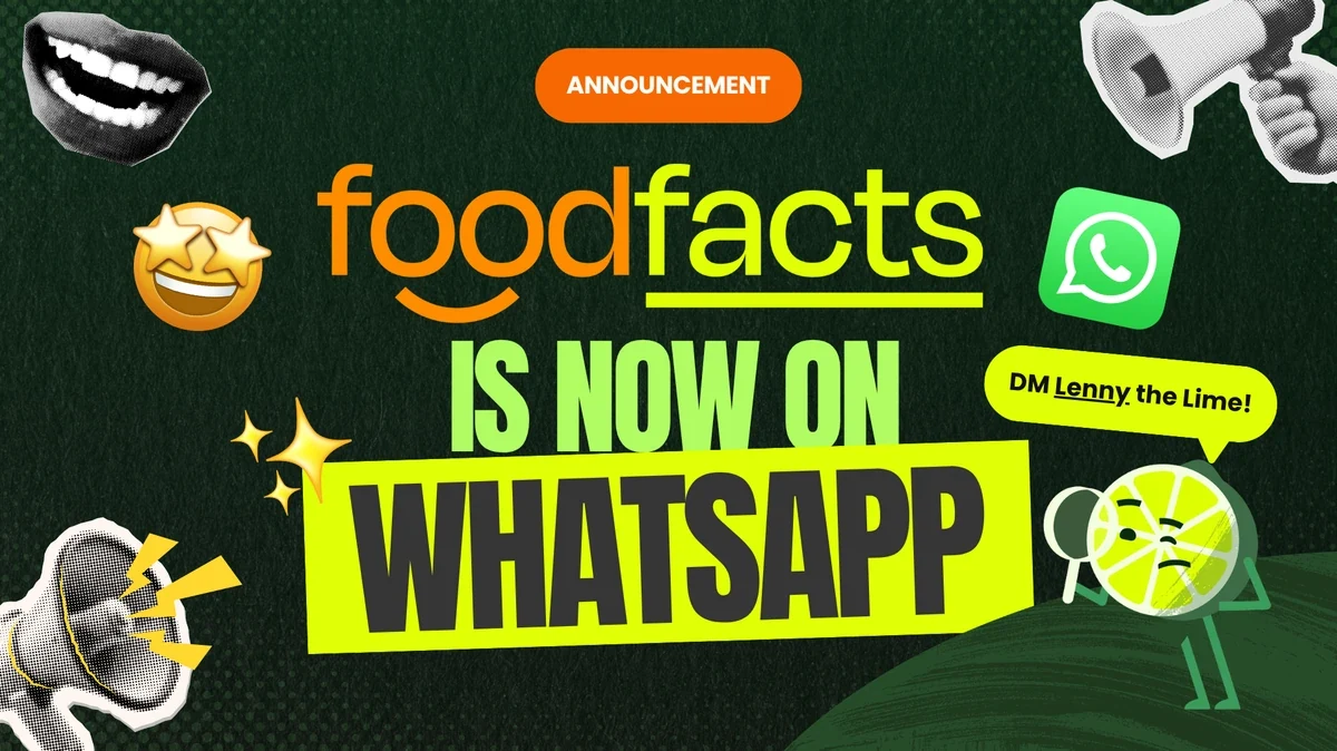 foodfacts is now on WhatsApp